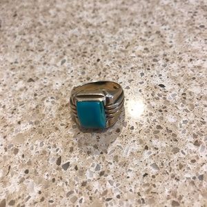 10k gold and turquoise ring